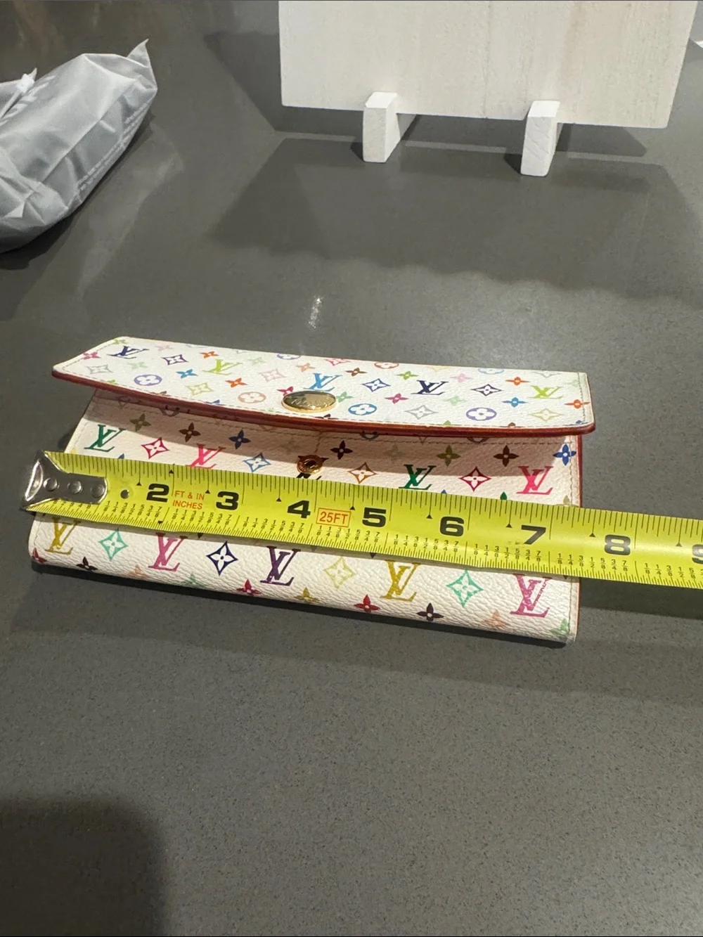 Louis Vuitton Authentic Monogram Takashi Murakami Multicolor Monogram  Wallet.